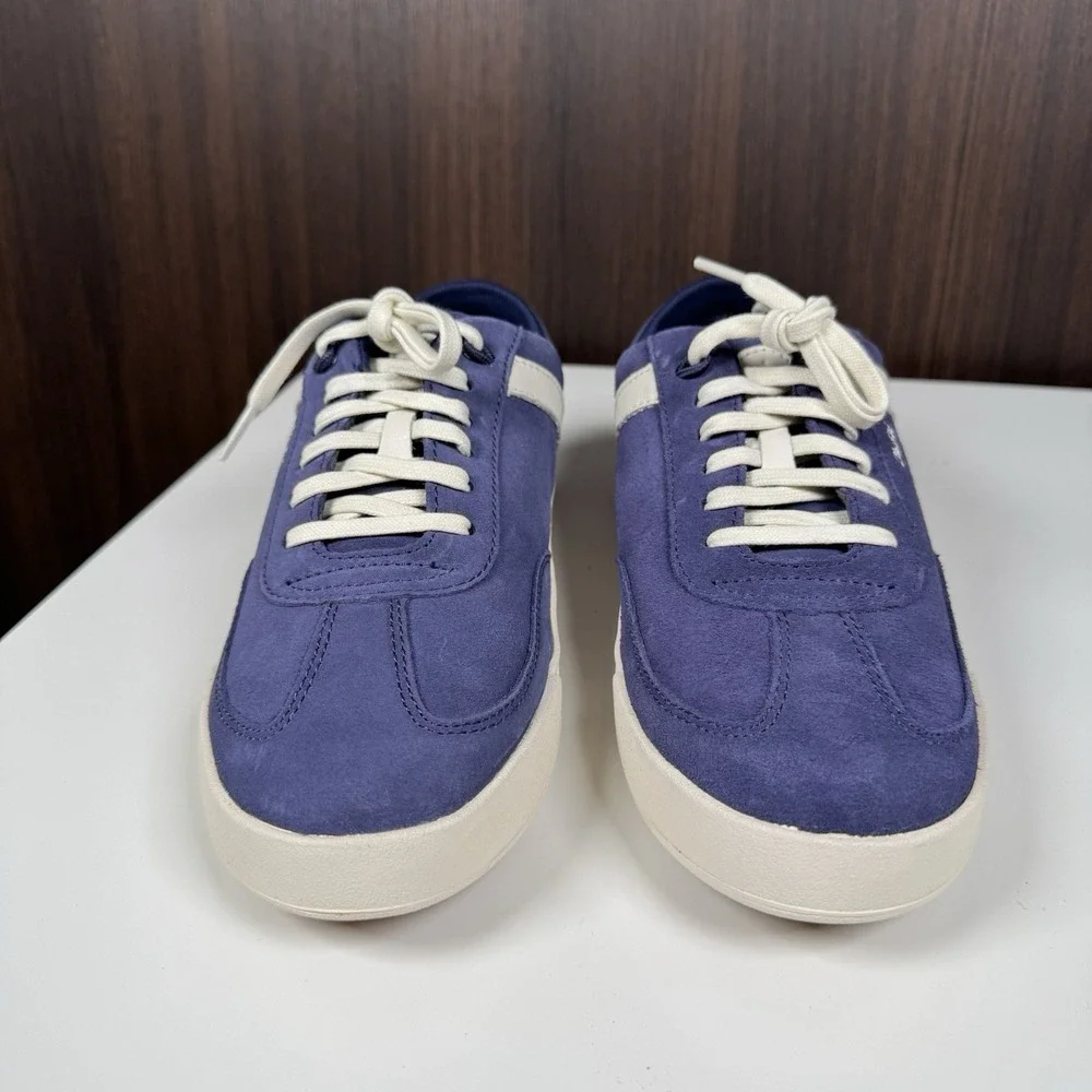 OluKai Ha'upu Women's Shoes 9 Blue / Off White Suede 20493-5418 TRIED ON w/ Box